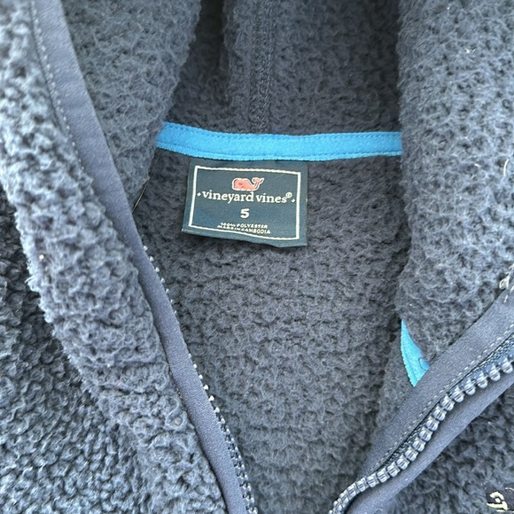 Cozy Navy Blue Kids Hoodie - Picture 4 of 5